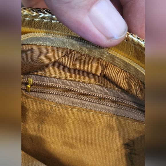 Whiting & Davis Gold Tone Mesh Bag - Picture 8 of 10